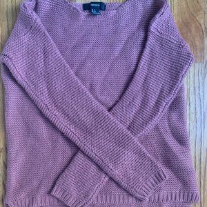 Forever 21 Pink/Purple Knitted Sweater